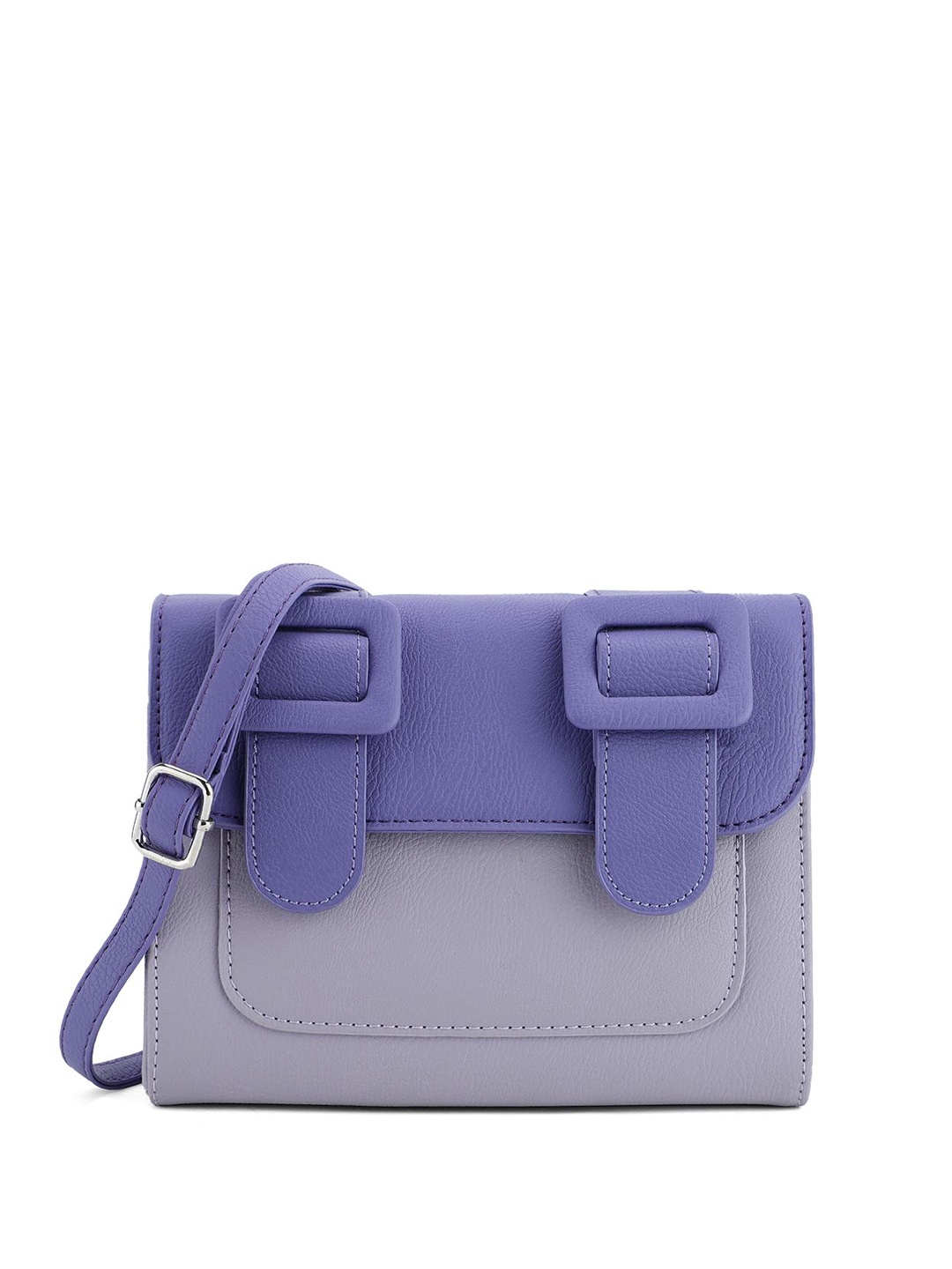 

IDA Women PU Structured Shoulder Bag, Purple