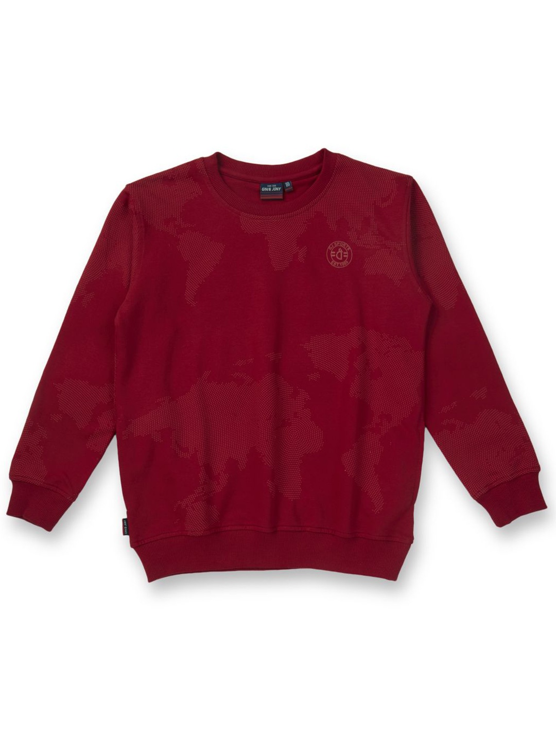 

Gini and Jony Boys Printed Pullover Sweatshirt, Red