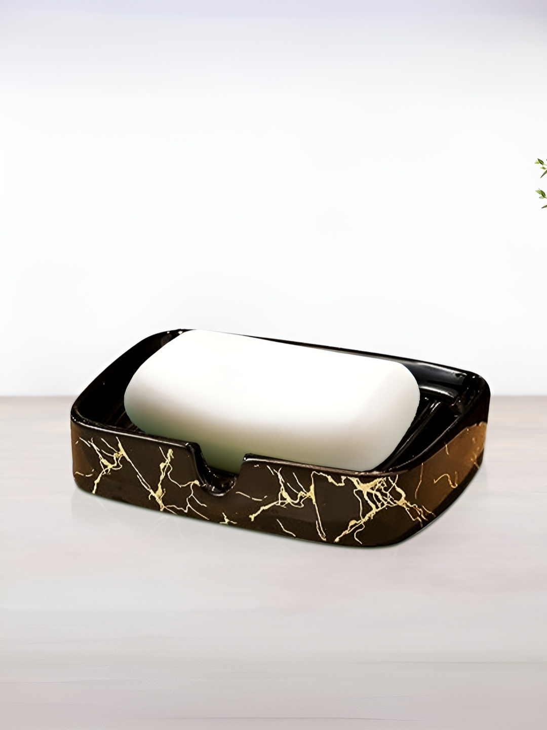

UMAI Brown Abstract Square Ceramic Matte Soap Holder