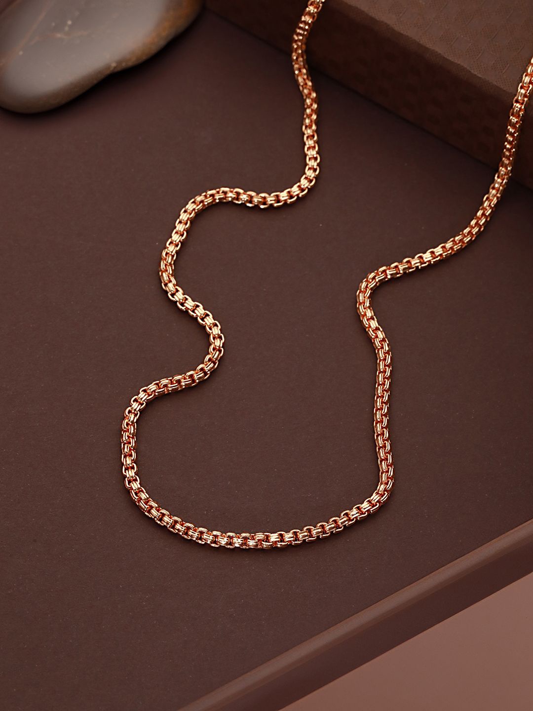 

Jazz and Sizzle Men Rose Gold-Plated Chain