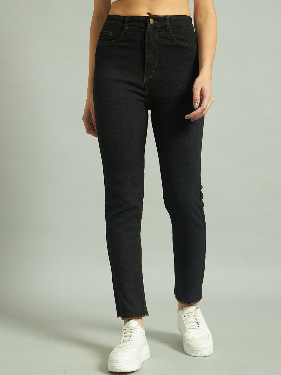 

The Roadster Lifestyle Co Skinny Fit High Rise Jeans, Black
