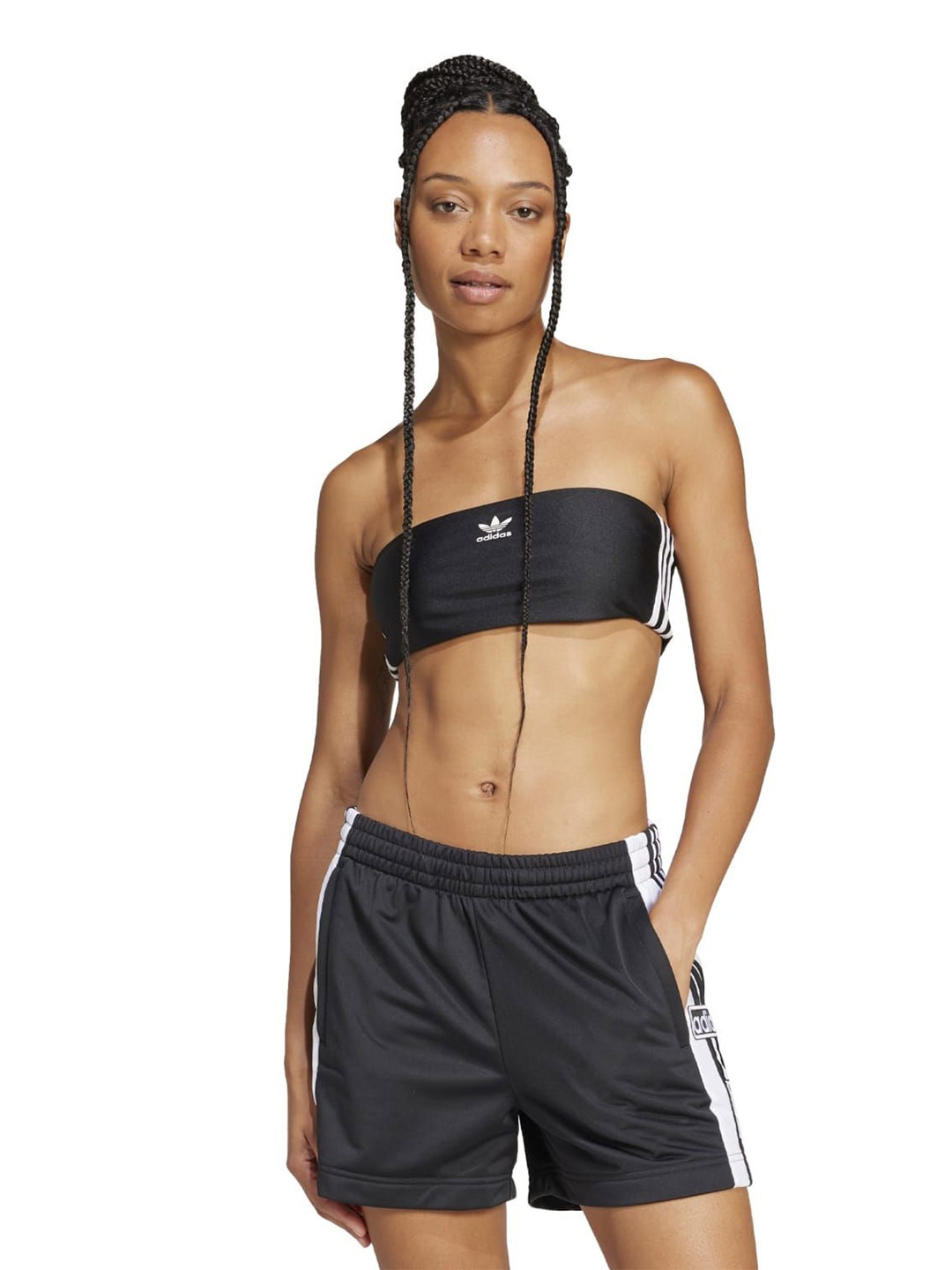 

ADIDAS Originals Women Solid Strapless Top, Black