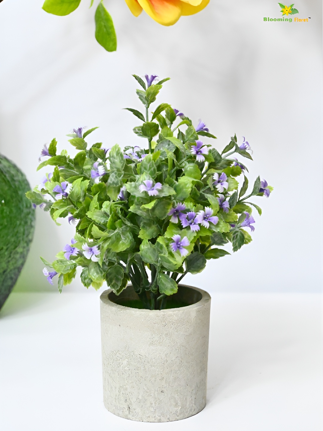 

Blooming Floret Green & Beige Artificial Plant With Pot