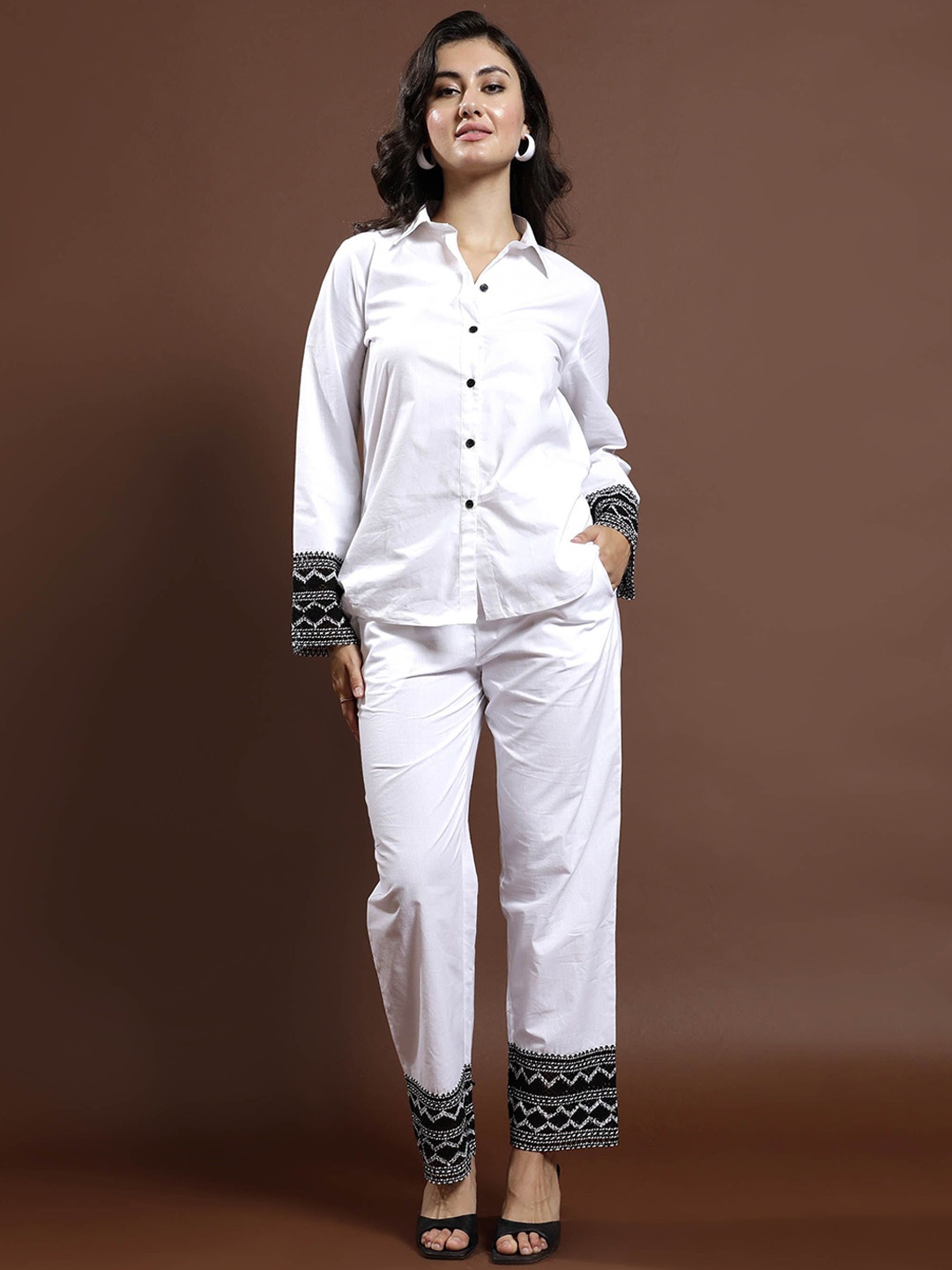 

Athena Pure Cotton Shirt & Trousers, White