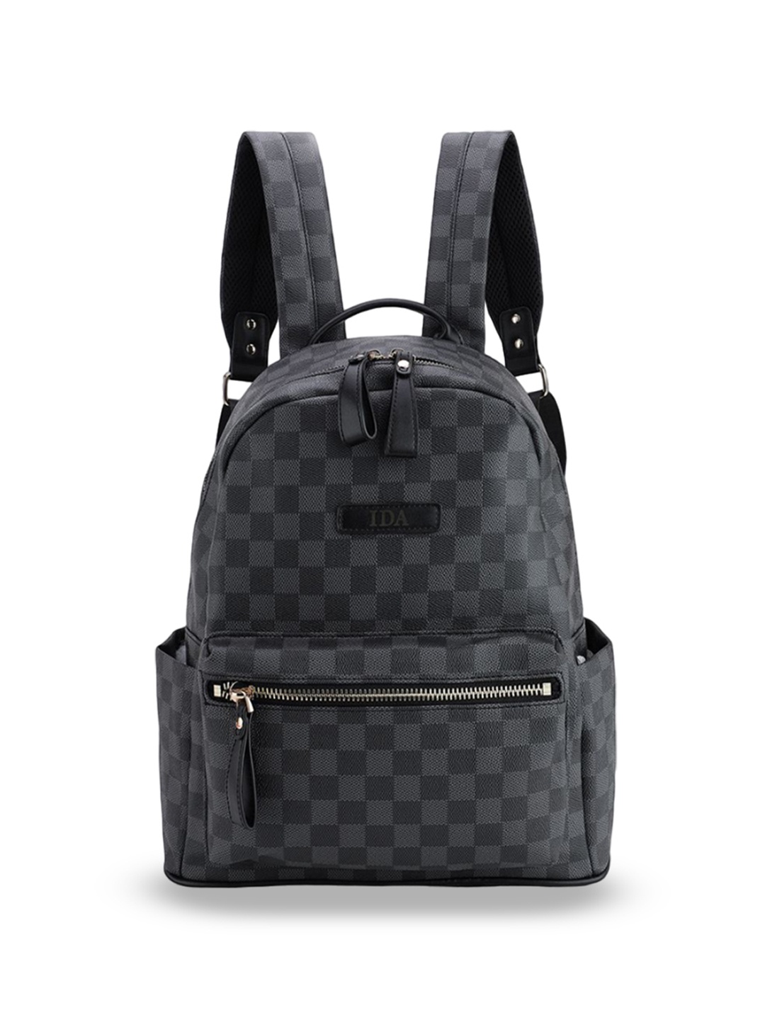 

IDA Unisex PU Structured Backpack, Black