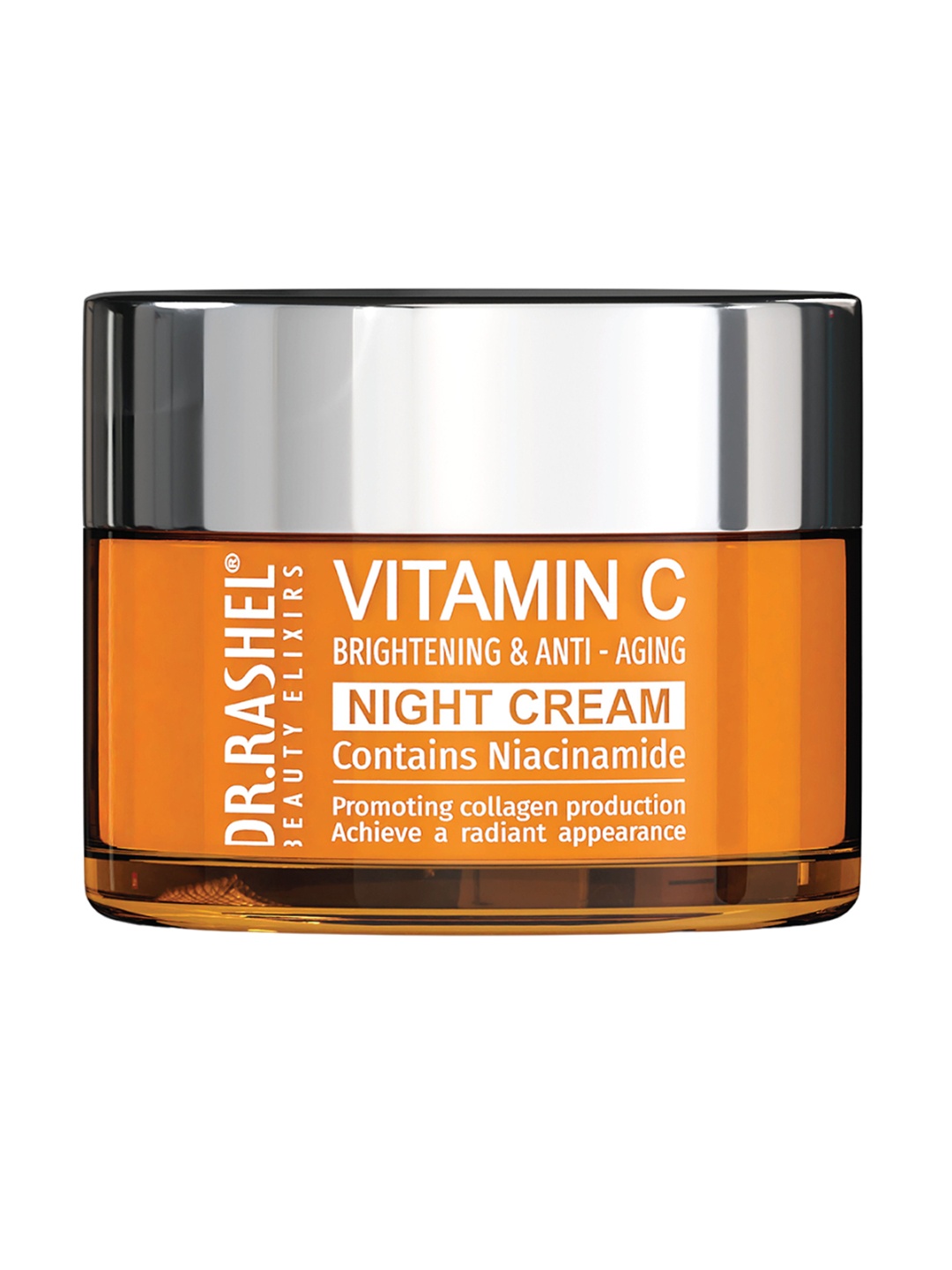 

DR.RASHEL Vitamin C Night Cream With Niacinamide-50g, Orange