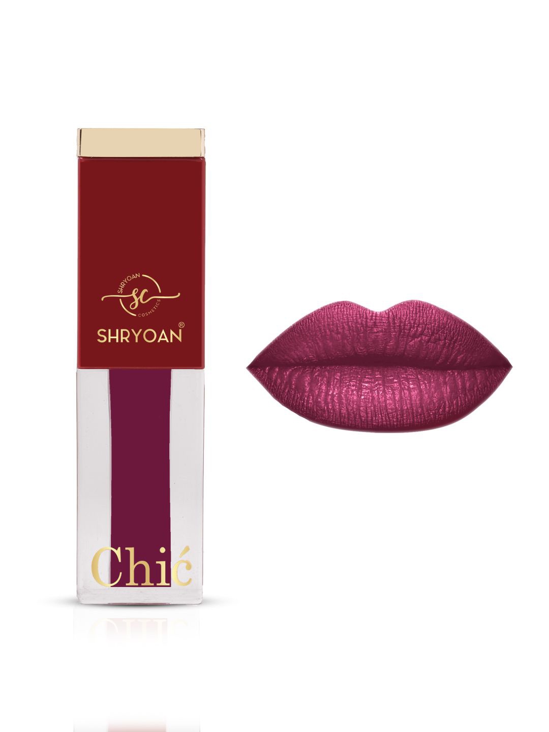 

SHRYOAN Chic Velvet Water Proof & Smudge Proof Matte Liquid Lipstick - 3.5g - Shade 17, Purple