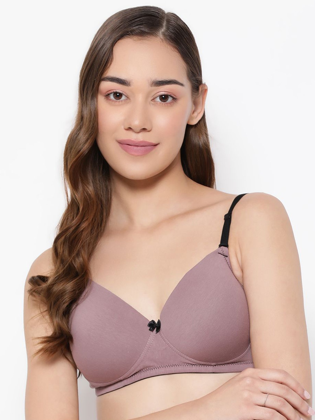 

Clovia Full Coverage Lightly Padded Bra, Pink