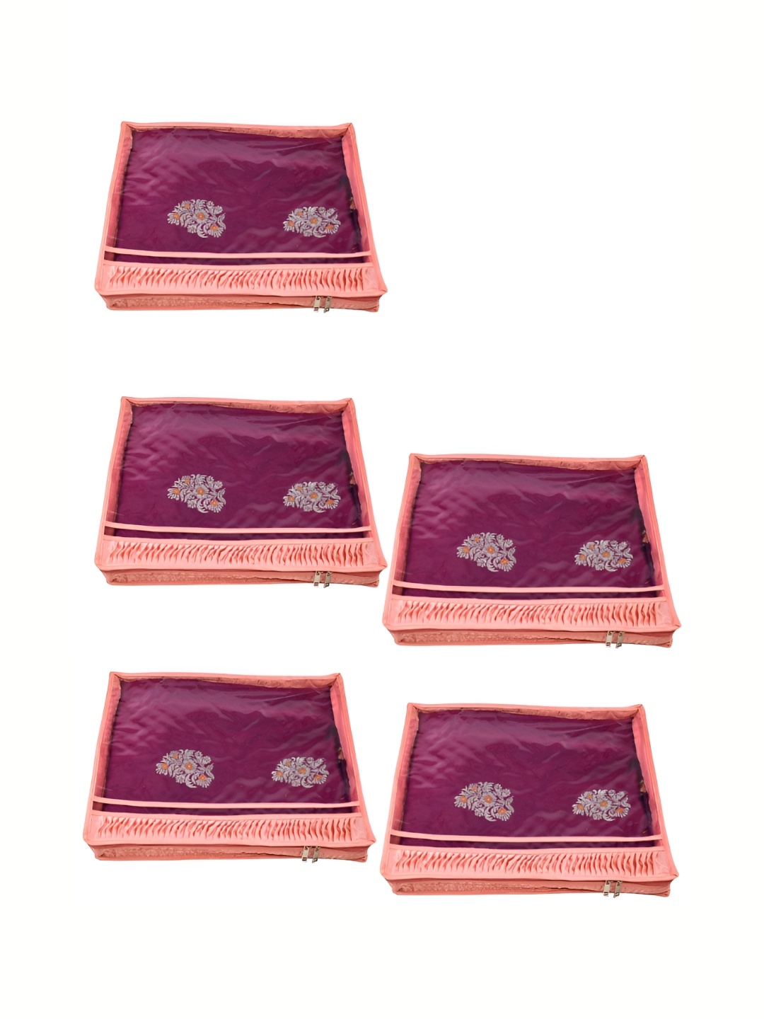 

Ajabh Peach-Coloured 5 Pieces Self Design Water Resistant Multi-Utility Organisers