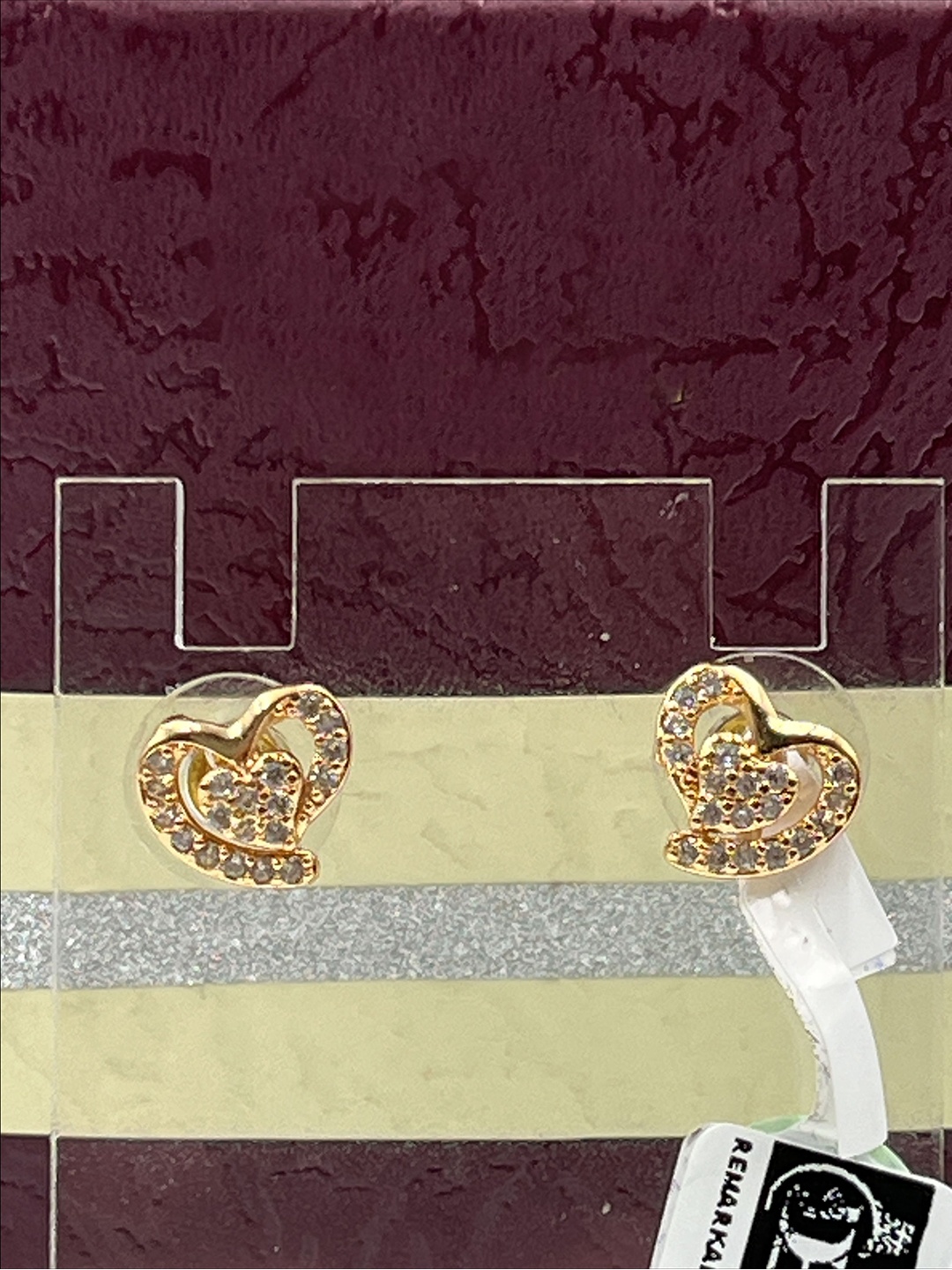 

DRAMATIC EFFECT Gold-Plated Contemporary Studs, Rose gold