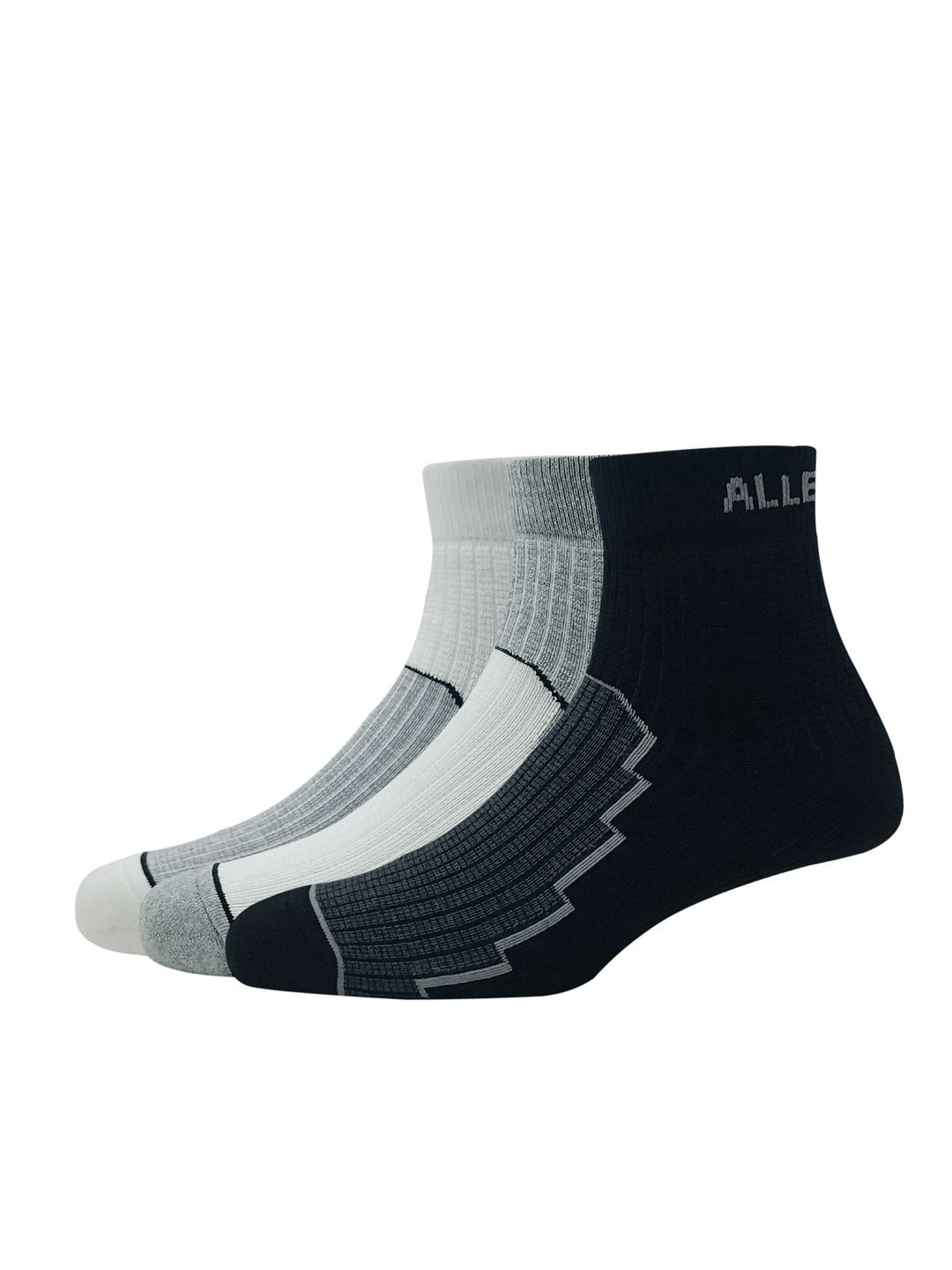 

Allen Solly Pack Of 3 Patterned Ankle Length Socks, White