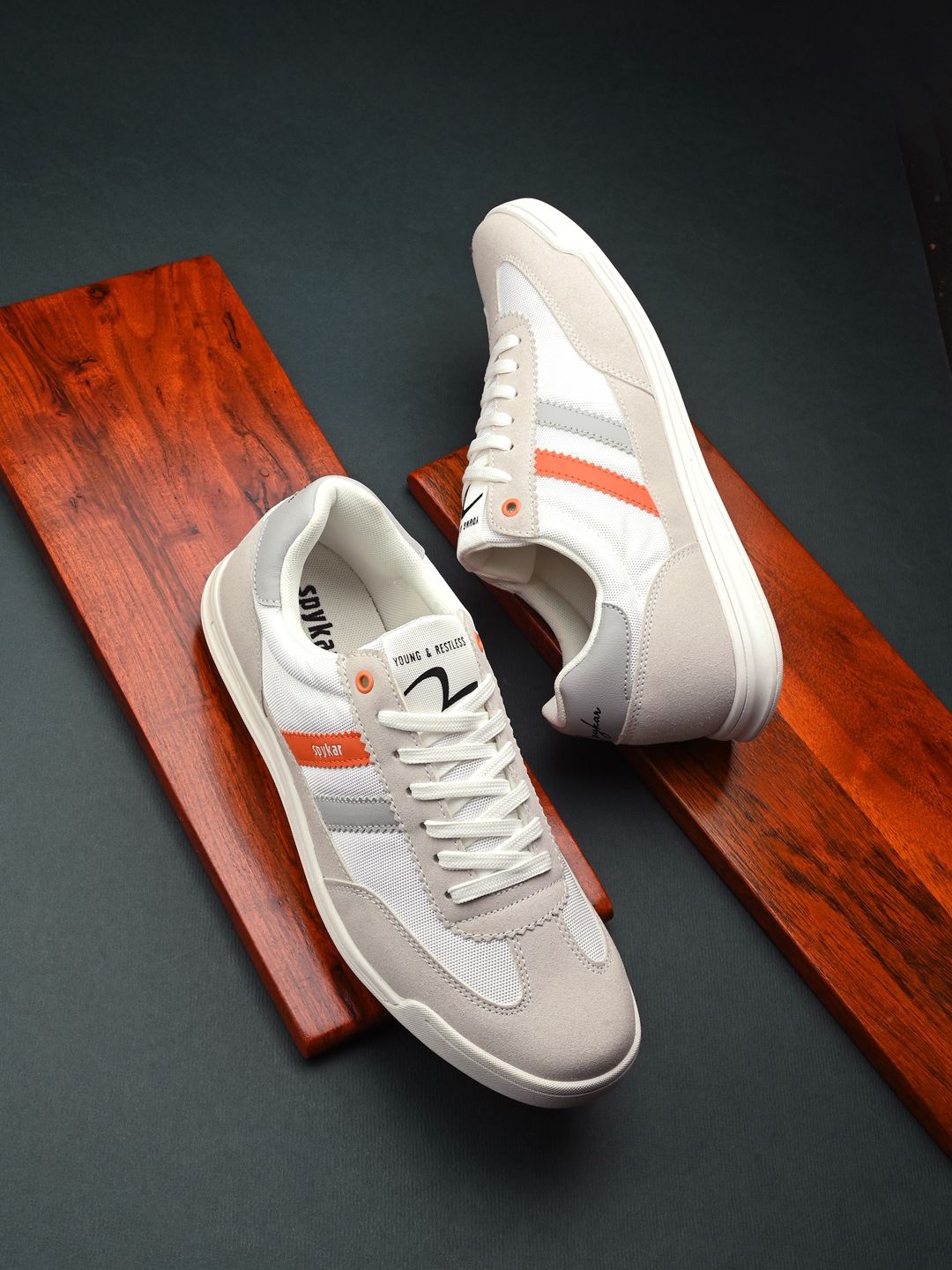 

SPYKAR Men PU Sneakers, White