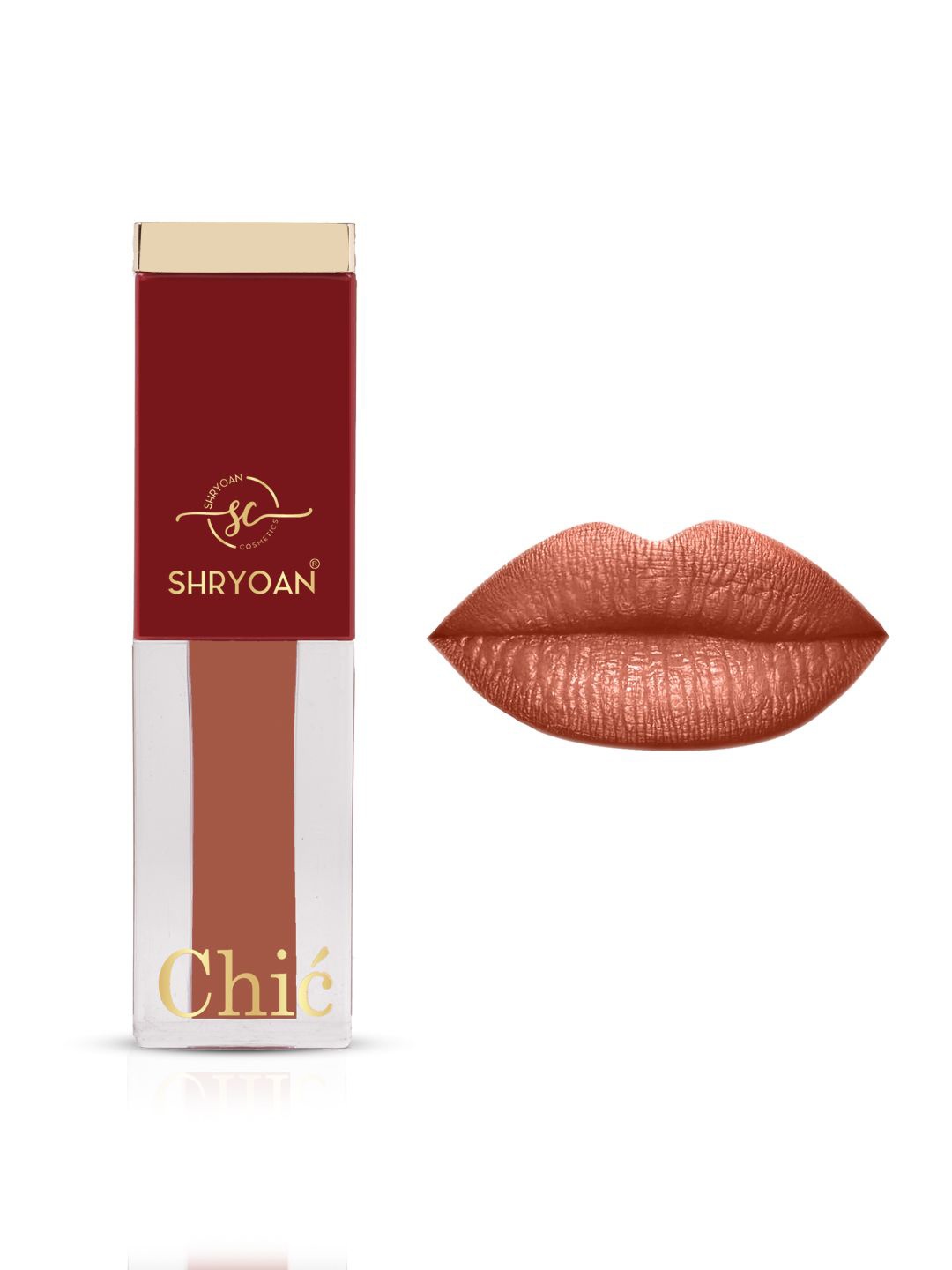 

SHRYOAN Chic Velvet Water Proof Matte Liquid Lipstick - 3.5g - 18 - Tawny Daffodil, Brown