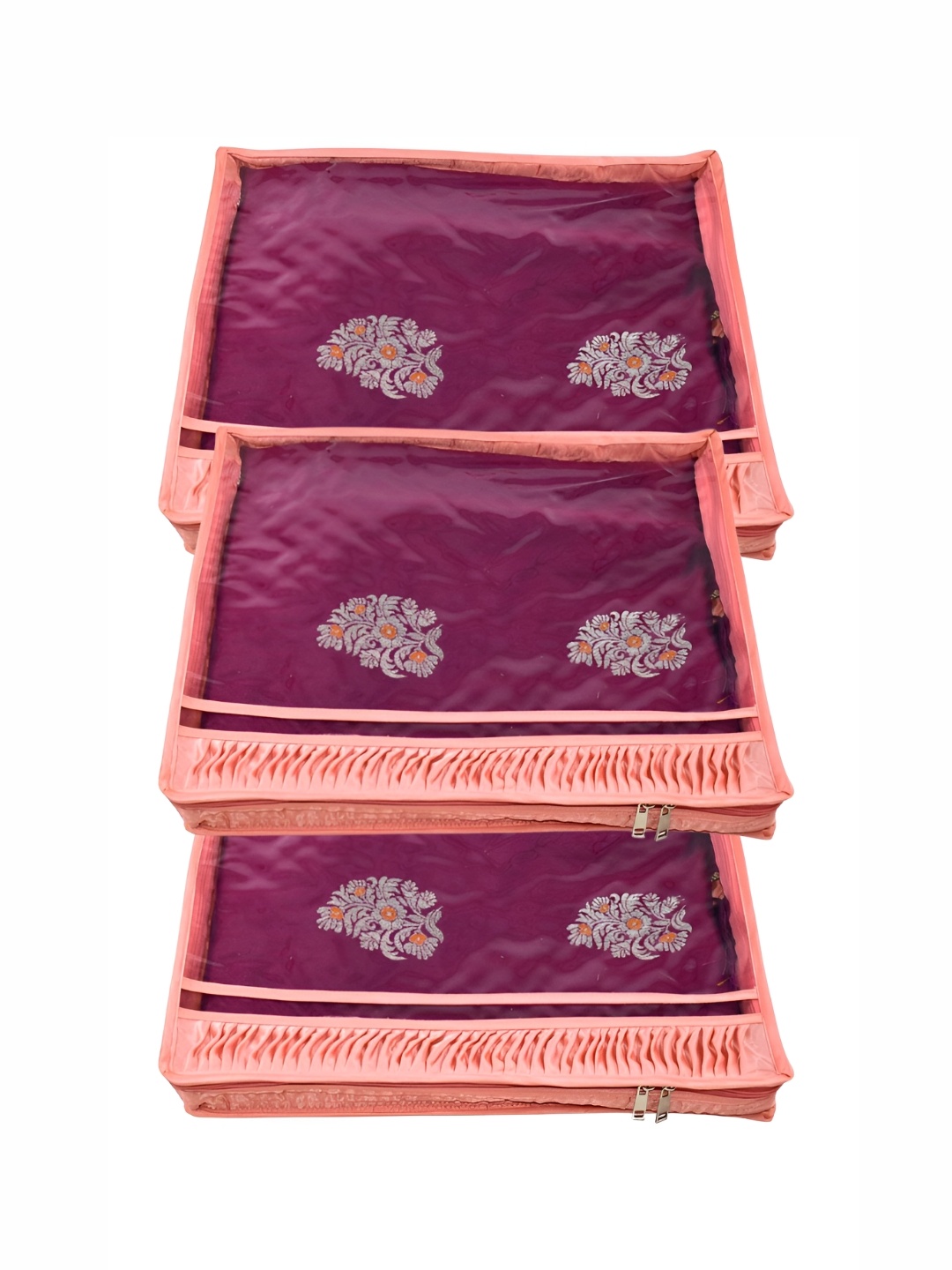 

Ajabh Peach-Coloured 3 Pieces Water Resistant Multi-Utility Organisers