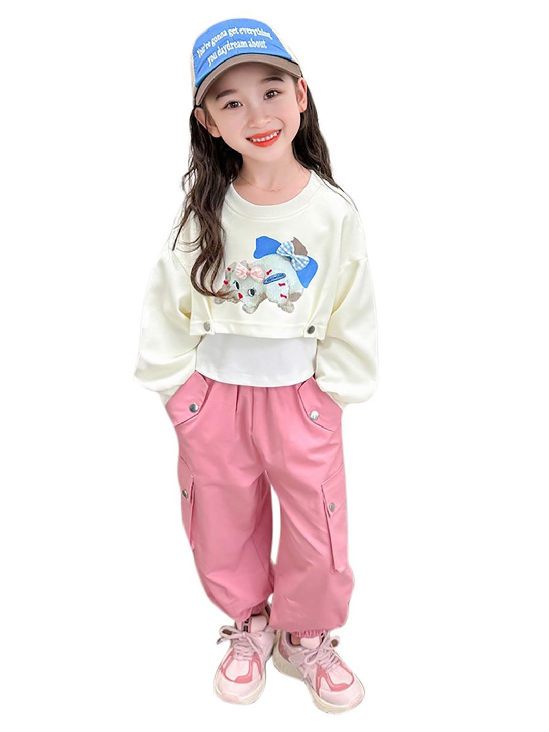 

StyleCast x Revolte Girls Colourblocked Pure Cotton Top With Pyjamas, White