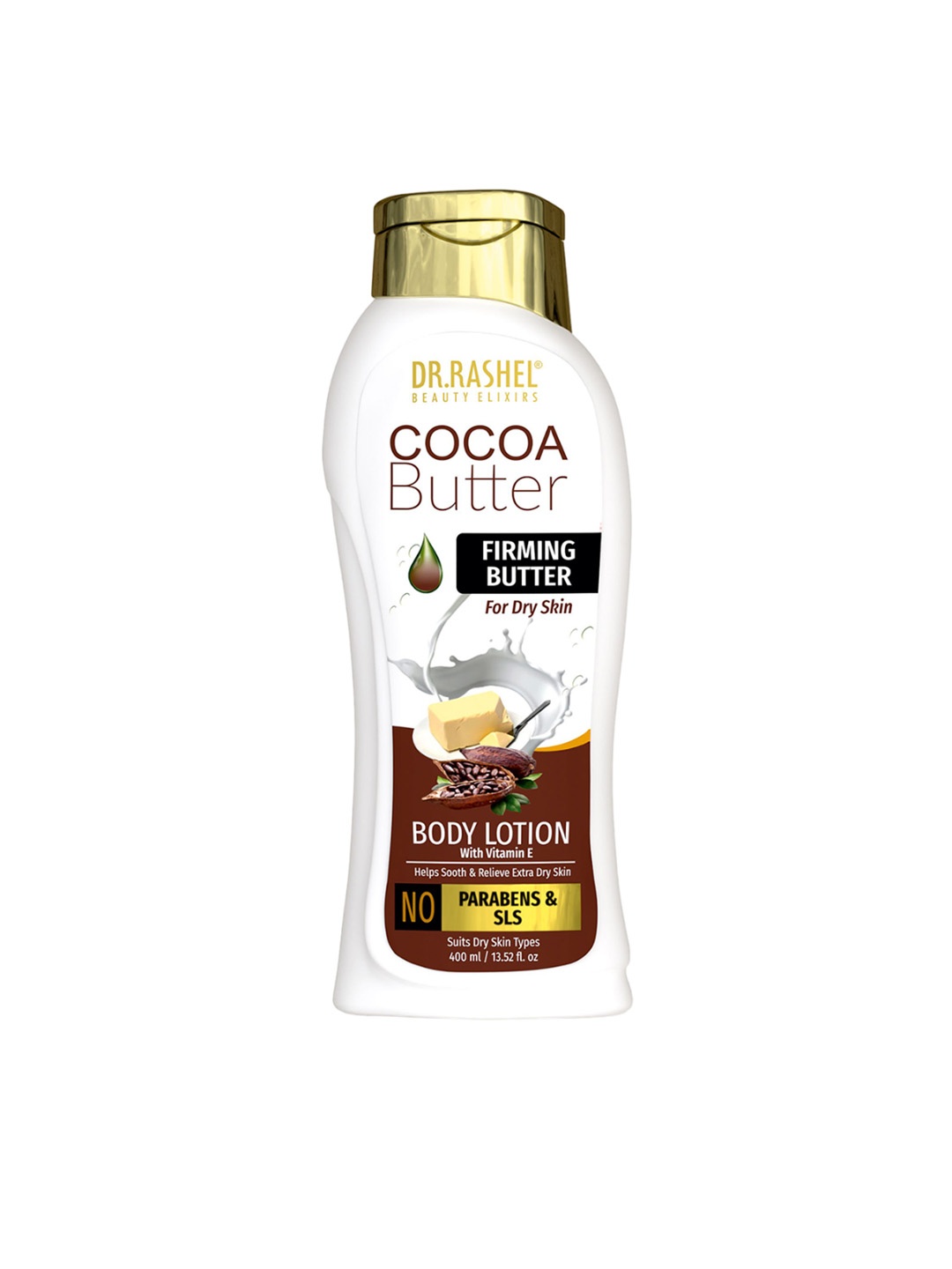 

DR.RASHEL Cocoa Butter Body Lotion With Vitamin E 400 ml, Brown
