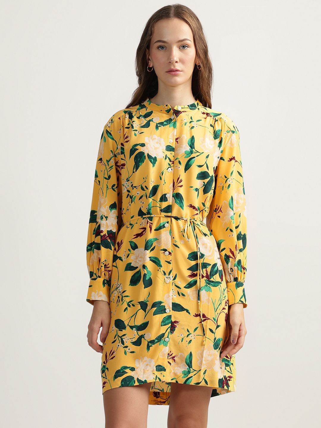 

GANT Women Floral Printed Shirt Dress, Yellow