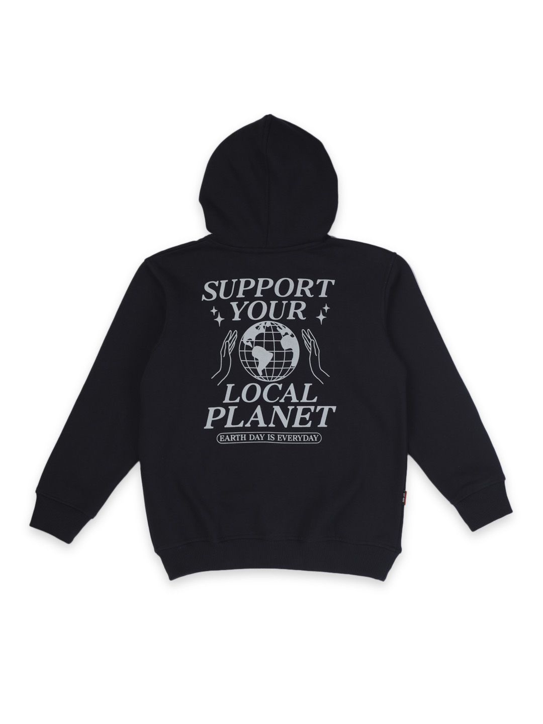 

Gini and Jony Boys Typography Printed Hooded Cotton Pullover Sweatshirt, Navy blue