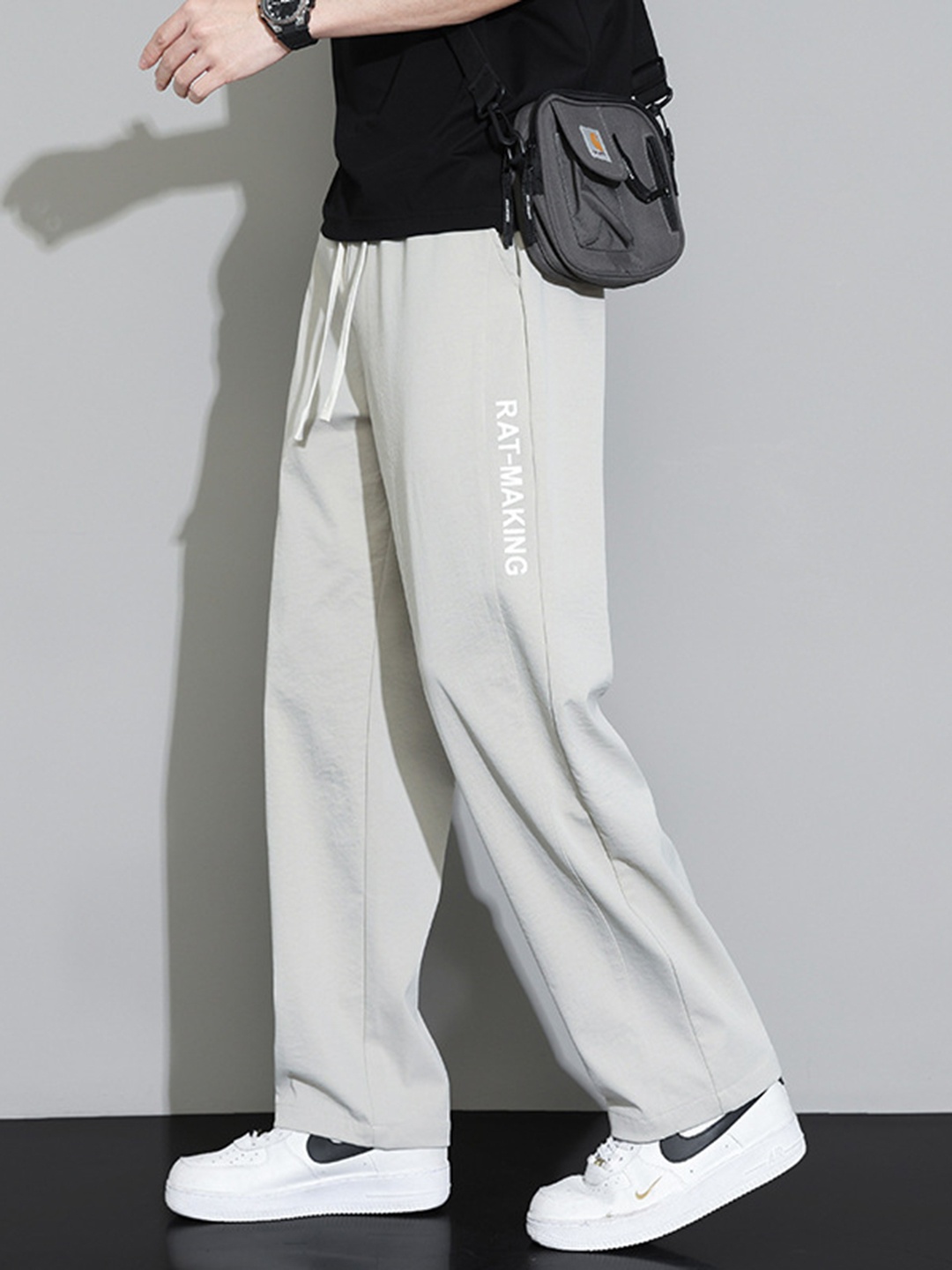 

StyleCast Men Loose Fit Trousers, Grey