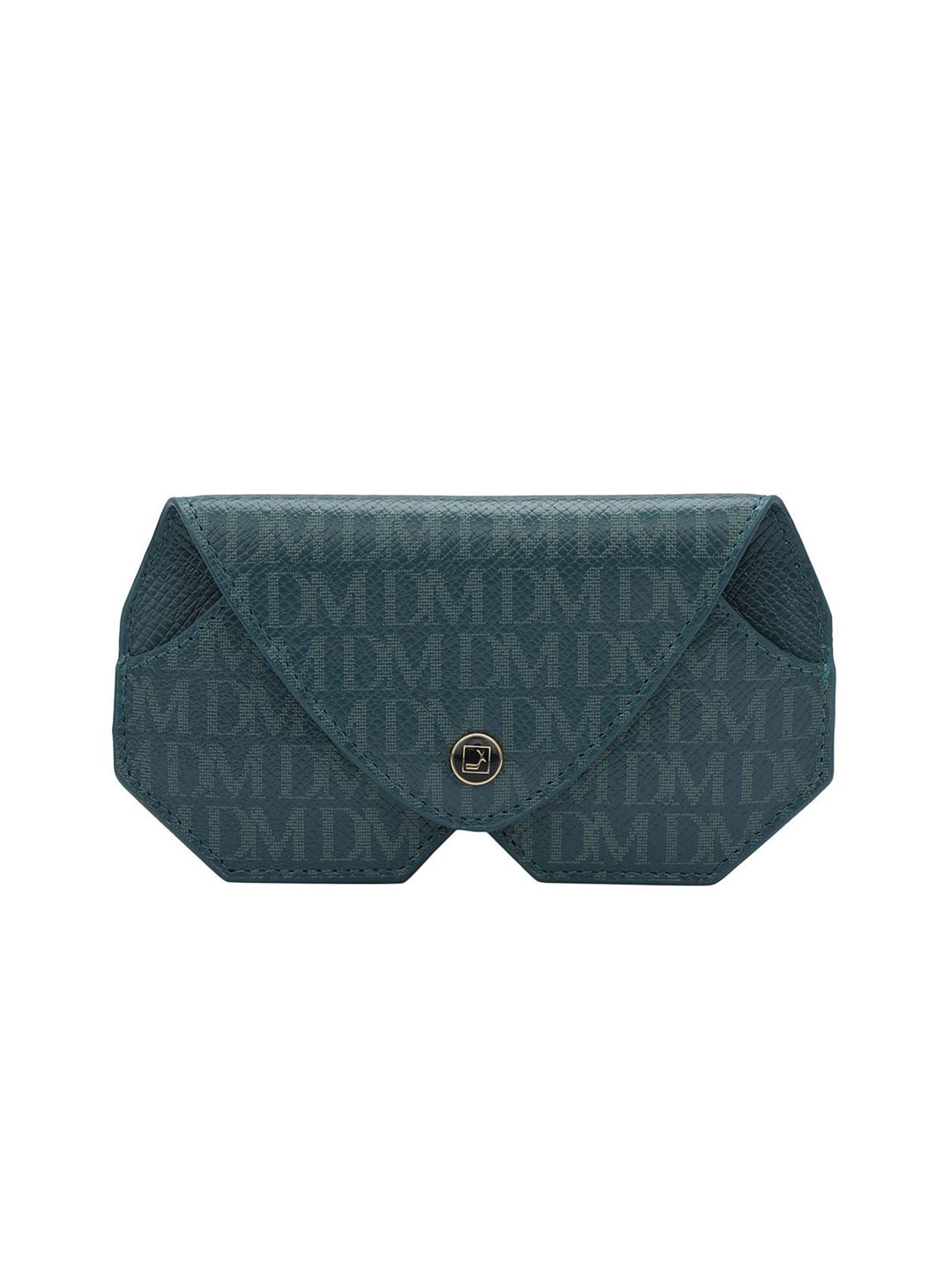 

Da Milano Printed Leather Sunglasses Case, Blue