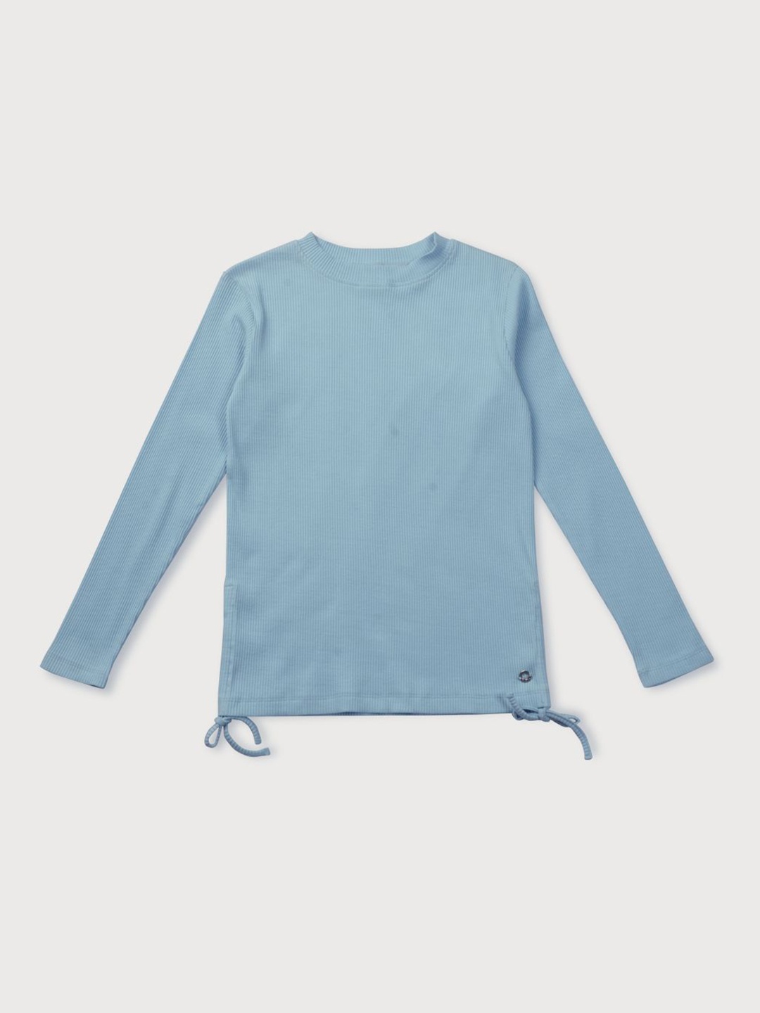 

Gini and Jony Girls Solid Round Neck Cotton Pullover Sweatshirt, Blue