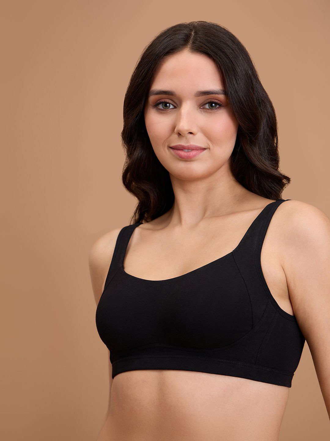 

Nykd Solid Full Coverage T-shirt Bra, Black
