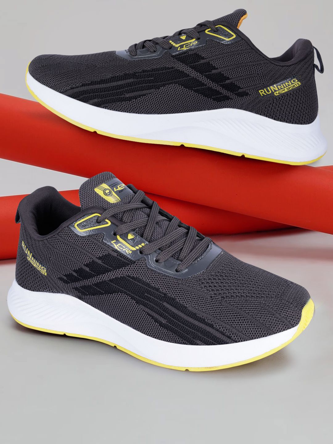 

Lancer Men Textile Running Shoes, Grey