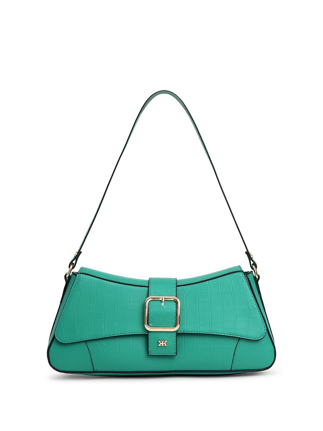 

KLEIO PU Half Moon Shoulder Bag, Green