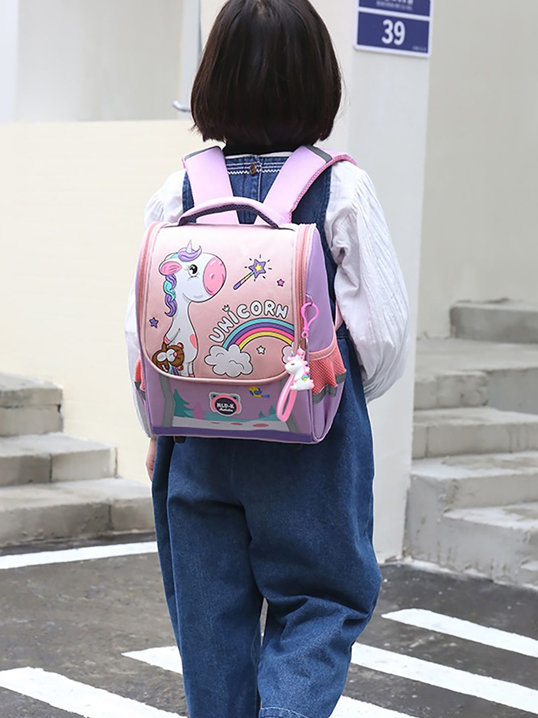 

SYGA Unisex Kids Graphic Backpack, Purple