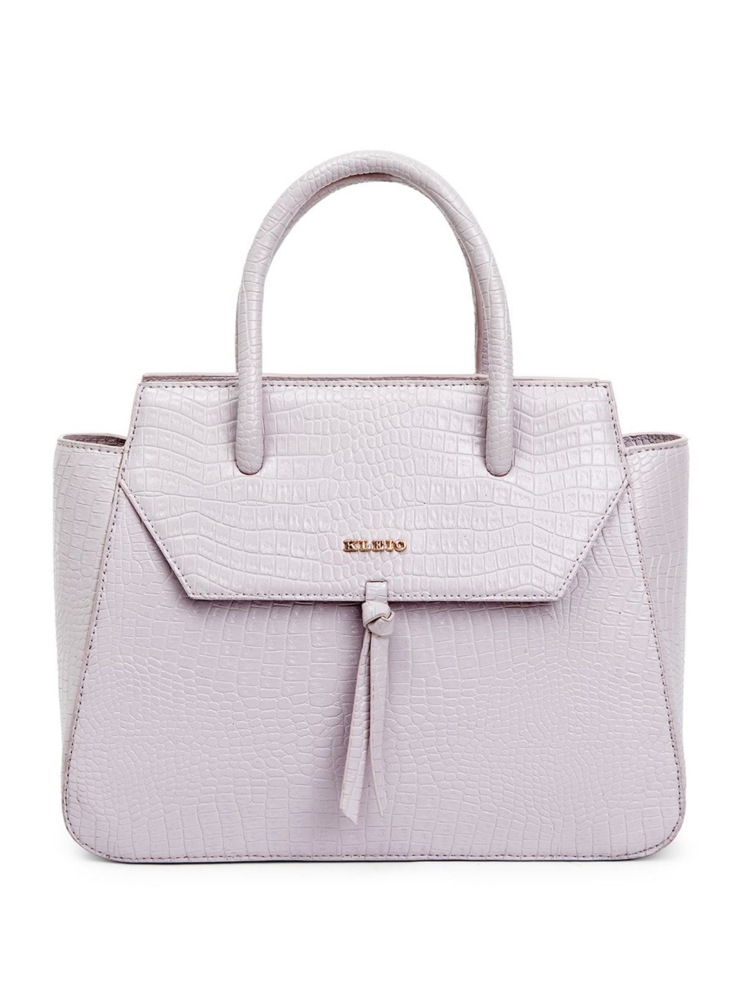 

KLEIO Women PU Structured Handheld Bag, White