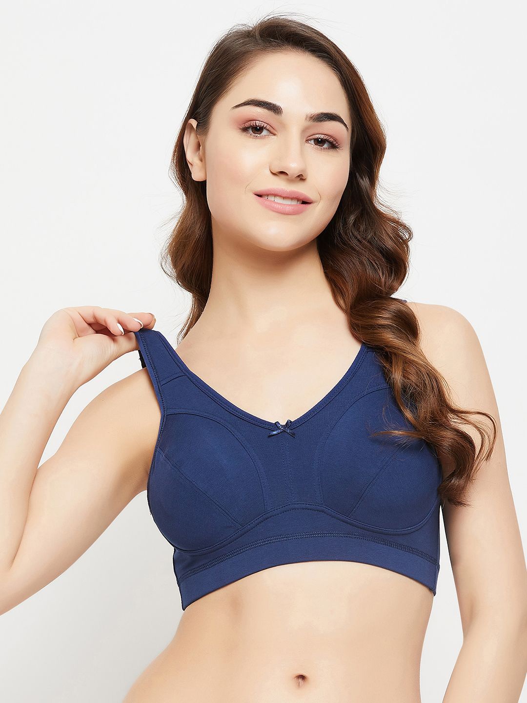 

Clovia Non-Padded Full Coverage Bra, Blue