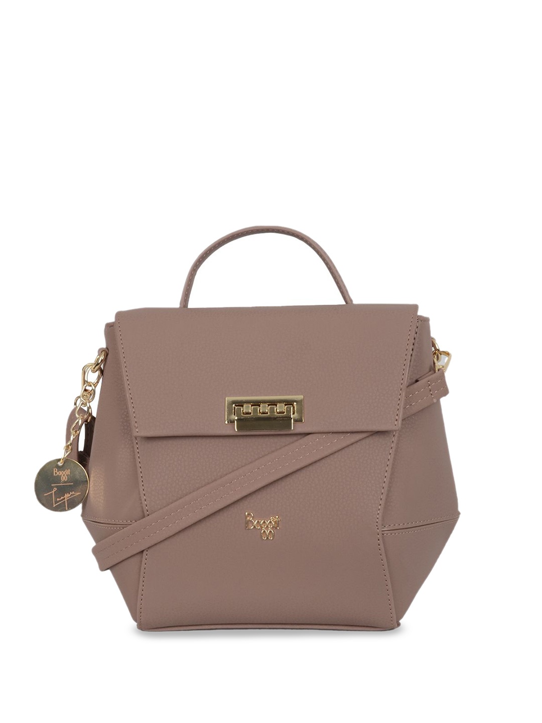 

Baggit PU Structured Tote Bag, Pink