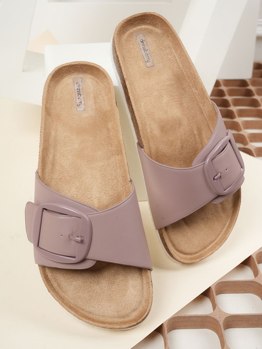 

DressBerry Women Open Toe Flats with Bows, Pink