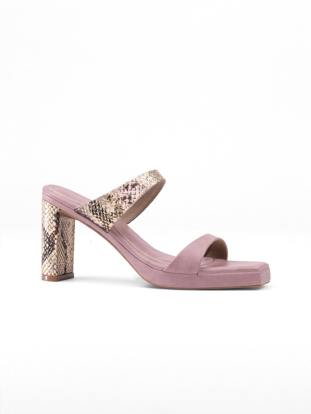 

Signature Sole Women Printed Party Block Heel Sandals, Pink