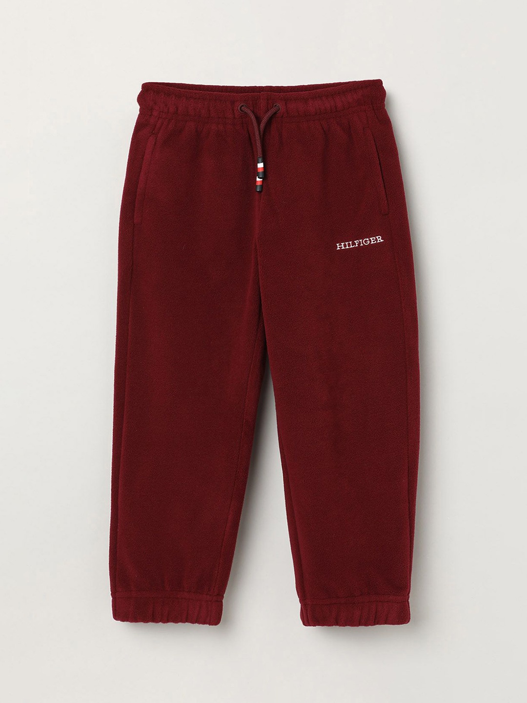 

Tommy Hilfiger Boys Mid Rise Joggers, Maroon