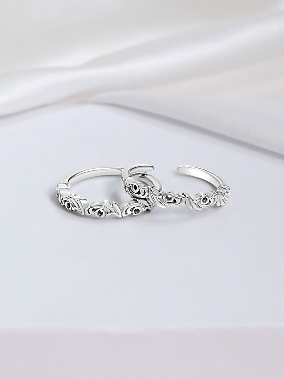 

Zavya 925 Sterling Silver Rhodium-Plated Toe Rings