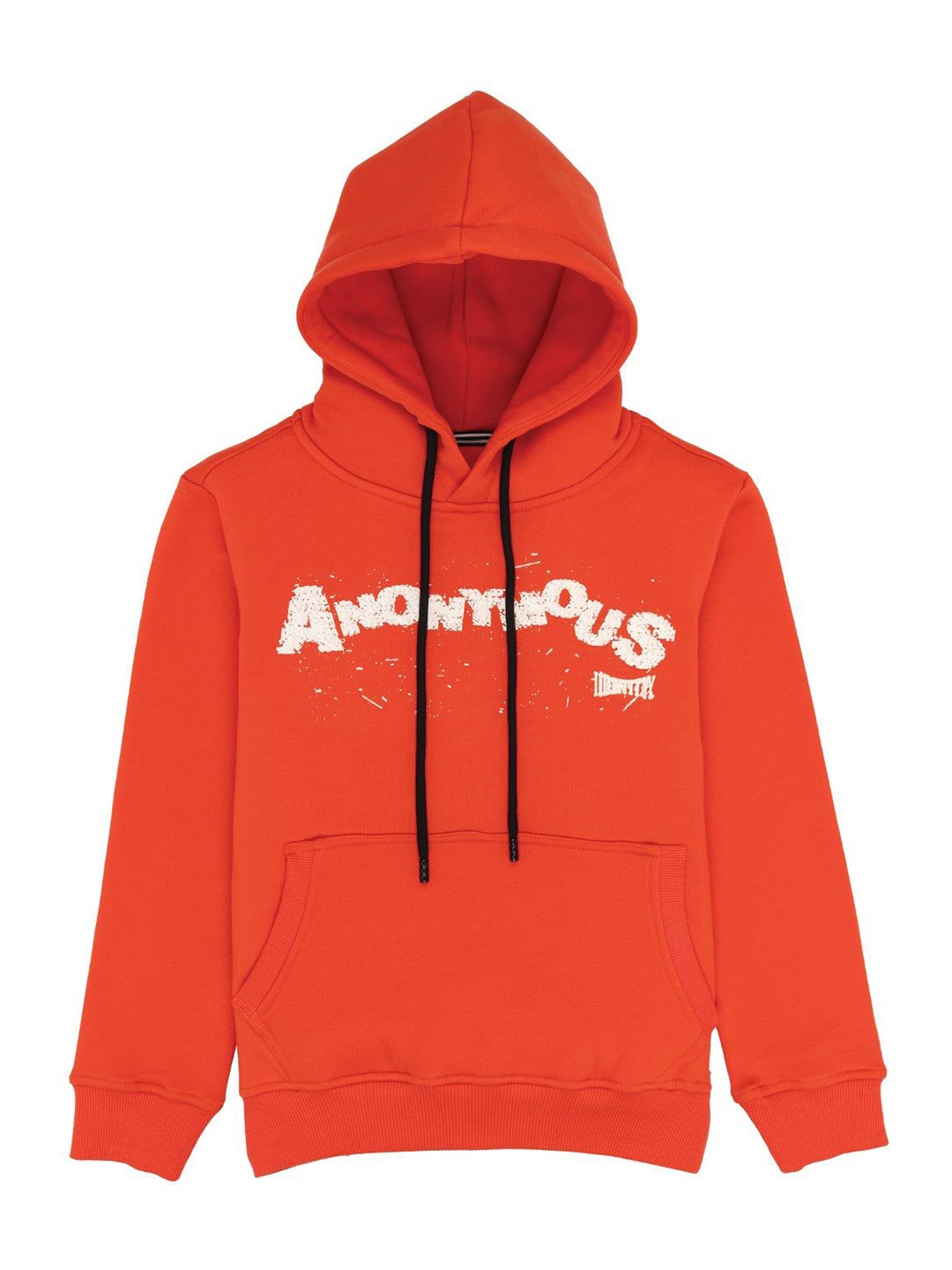 

Status Quo Boys Graphic Printed Hood Cotton Pullover Sweatshirt, Orange