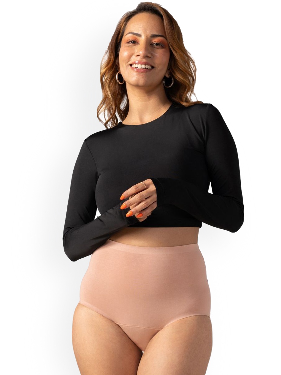 

Mahina Reusable & Leak Proof Maple Sugar Modal High Rise Medium Flow Period Briefs, Pink