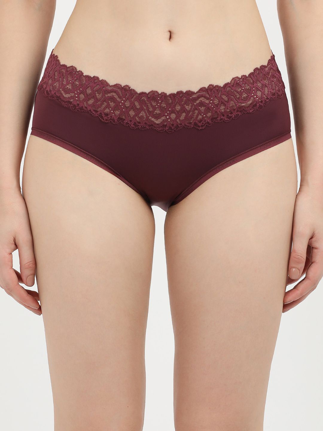 

Calvin Klein Underwear Floral Self Design Mid-Rise Hipster Briefs, Purple