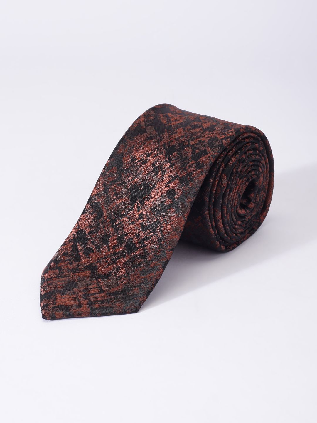 

Allen Solly Men Woven Design Broad Formal Ties, Brown