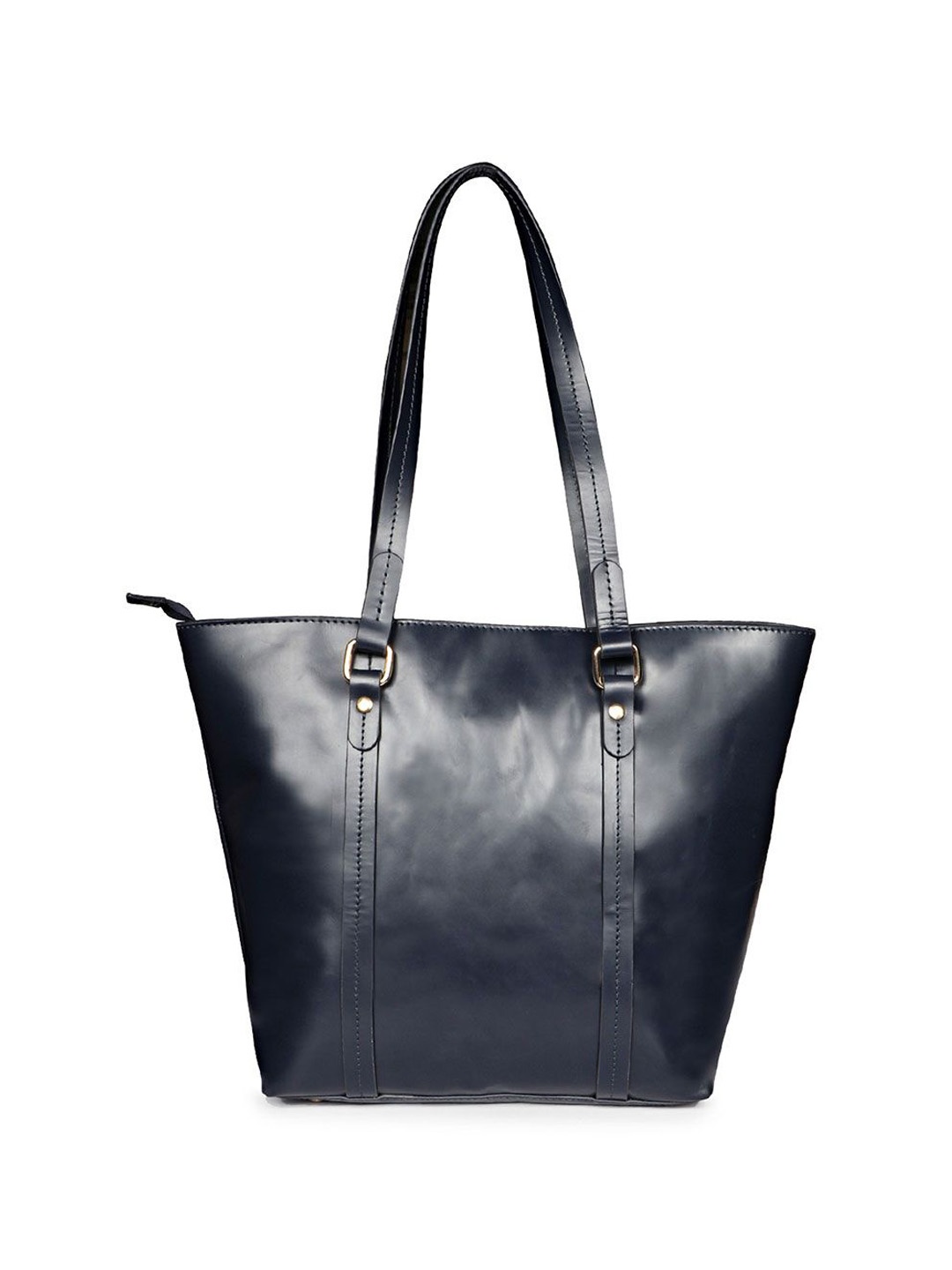 

Saint G Leather Shopper Tote Bag with Tasselled, Blue