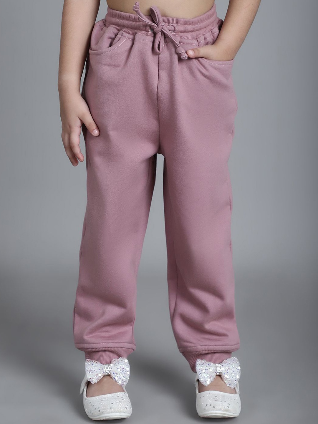 

MINI & MING Girls Relaxed Low-Rise Easy Wash Pleated Trousers, Lavender