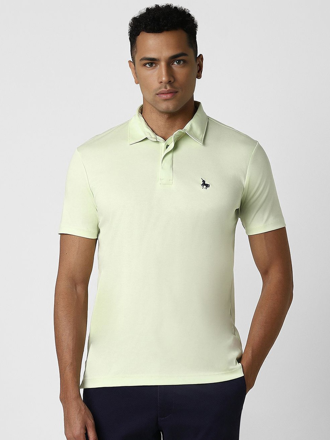 

Van Heusen Sport Men Solid Polo Collar Cotton T-shirt, Green