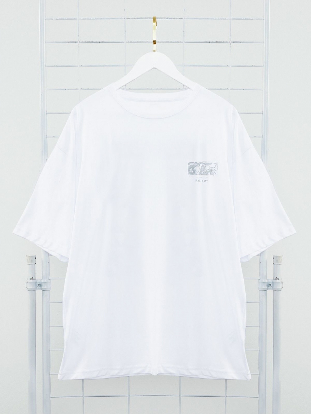

Trendyol Men Typography Printed Pure Cotton T-shirt, White