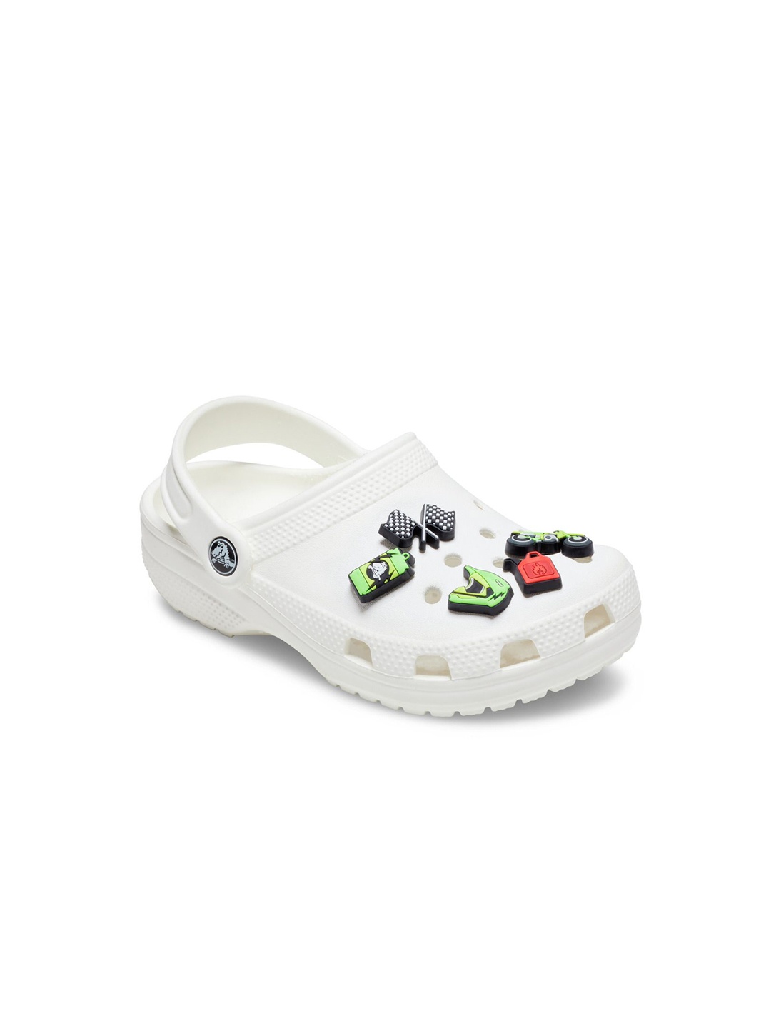 

Crocs Unisex Set Of 5 Dirt Bike Shoe Charm Jibbitz, Green