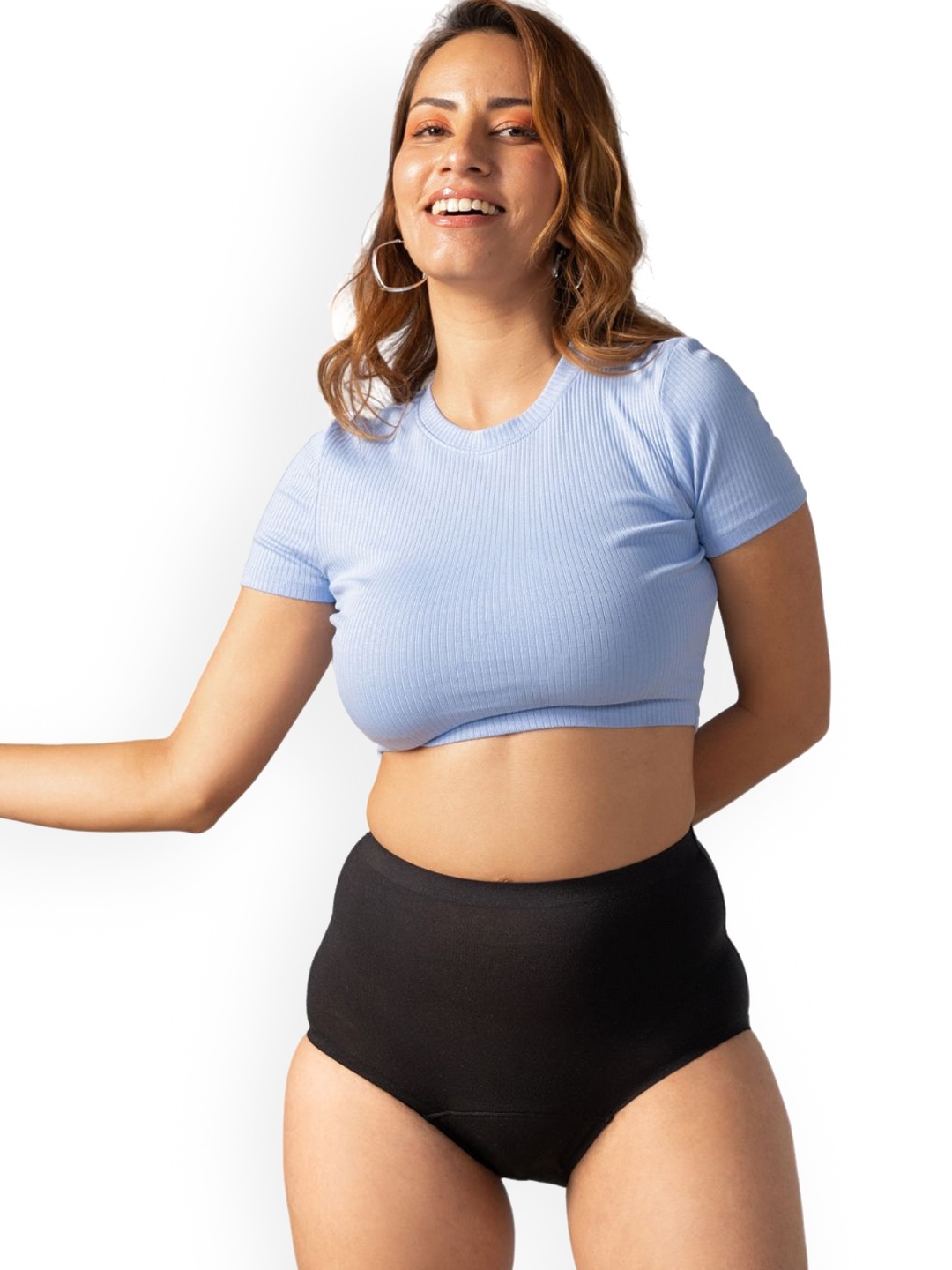 

Mahina Reusable & Leak Proof Period Panty Black Modal High Rise Heavy Flow