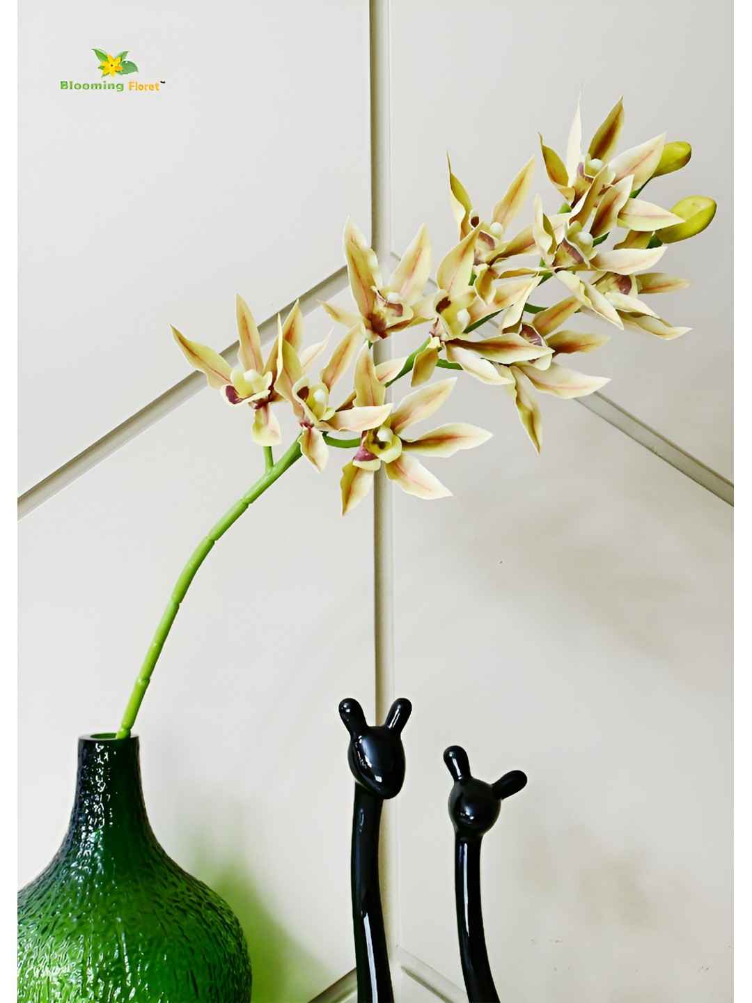 

Blooming Floret Green Orchid Non-Hanging Artificial Flower