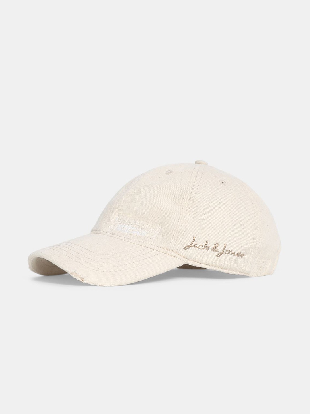 

Jack & Jones Men Embroidered Baseball Cap, Beige