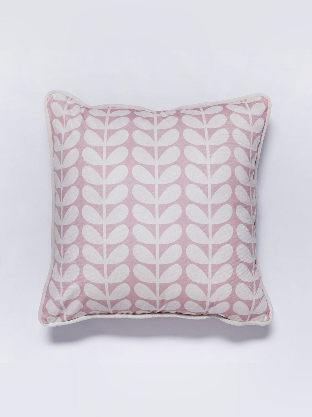 

Aura Pink & Off White Floral Velvet Square Cushion Covers