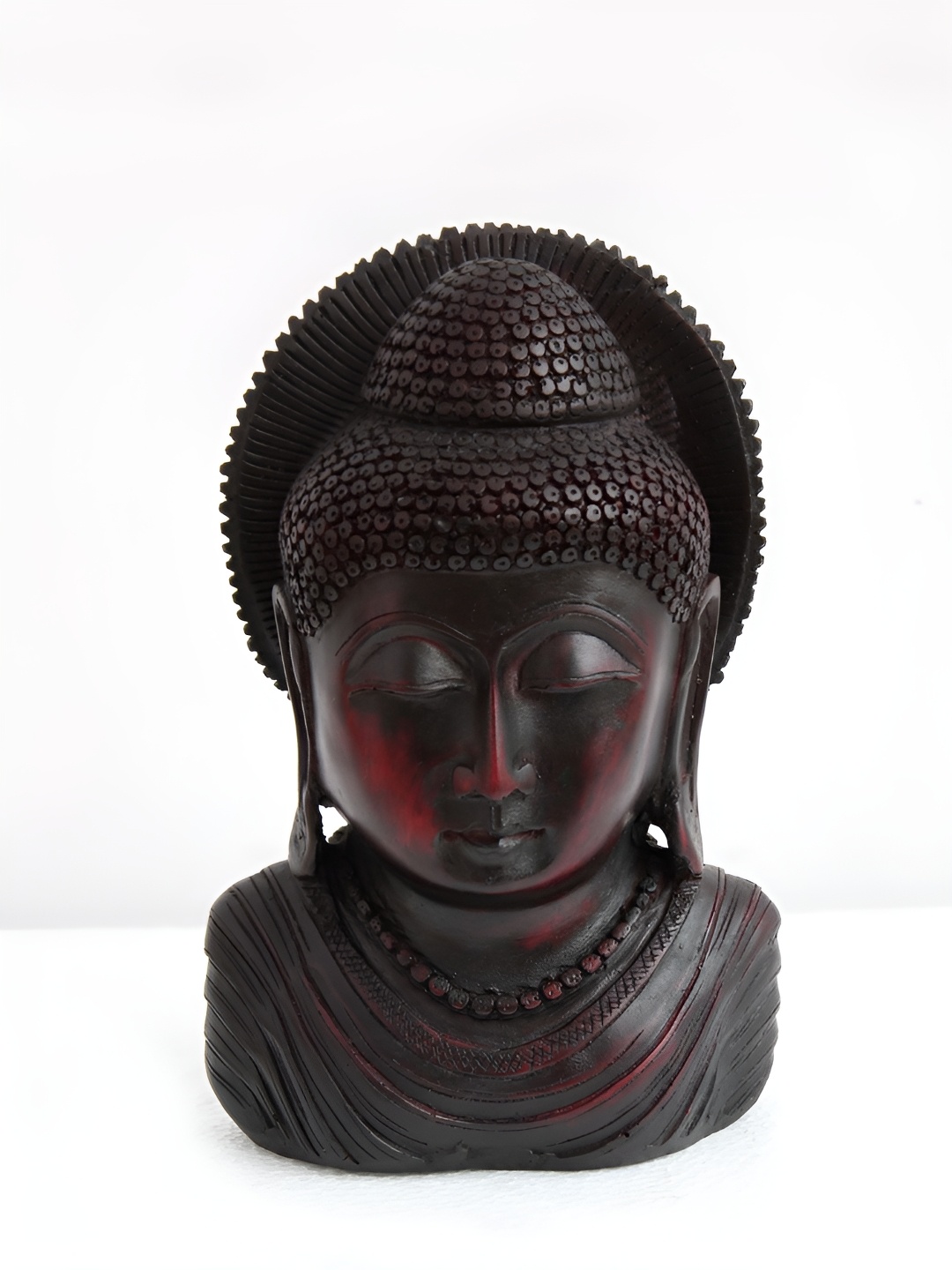 

SHREE KALA HOME DECOR Red Gautam Buddha Religious Figurine Showpiece, Brown